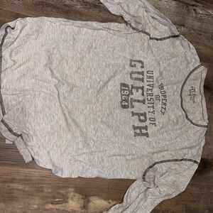 Gray University of Guelph Long Sleeve Shirt